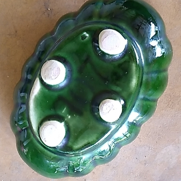 Vintage green 1970s #707 Pottery succulent planter - Picture 3 of 3